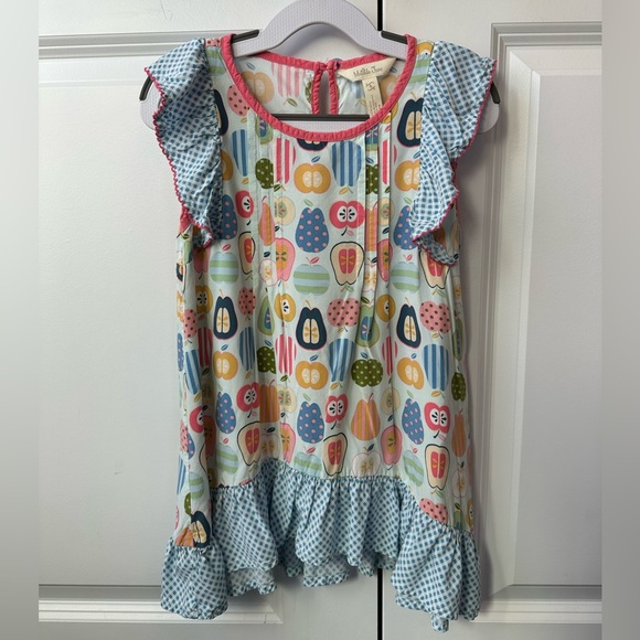 Matilda Jane Girls Quiz Me Tunic Fruit Print (Size 8) - Picture 2 of 6